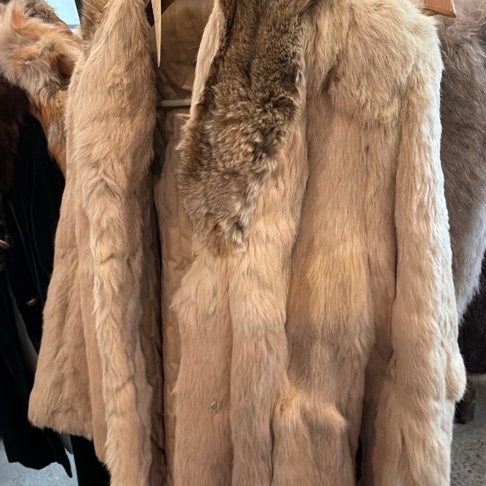 Vintage French Rabbit Coat